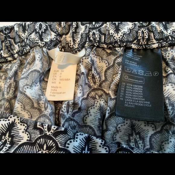 Black and white patterned H&M harem pants - Picture 4 of 4